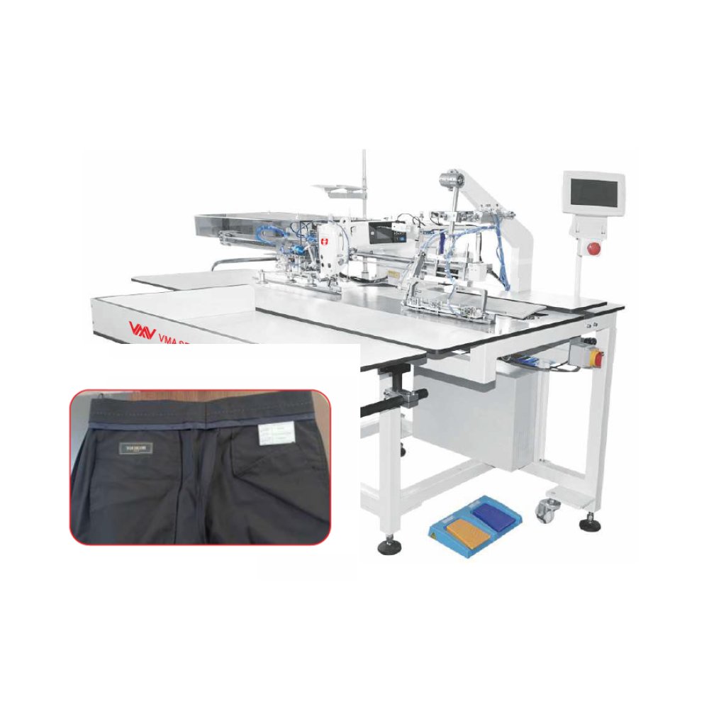 Automat de cusut eticetca pentru pantaloni